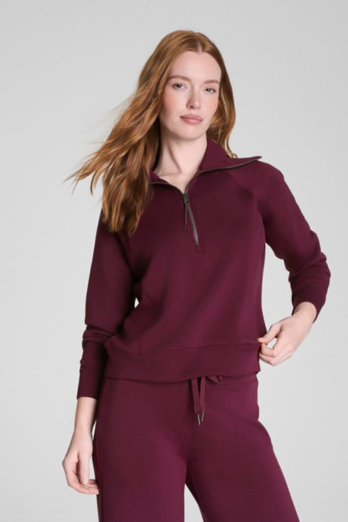 Air Essentials Half Zip Plumberry