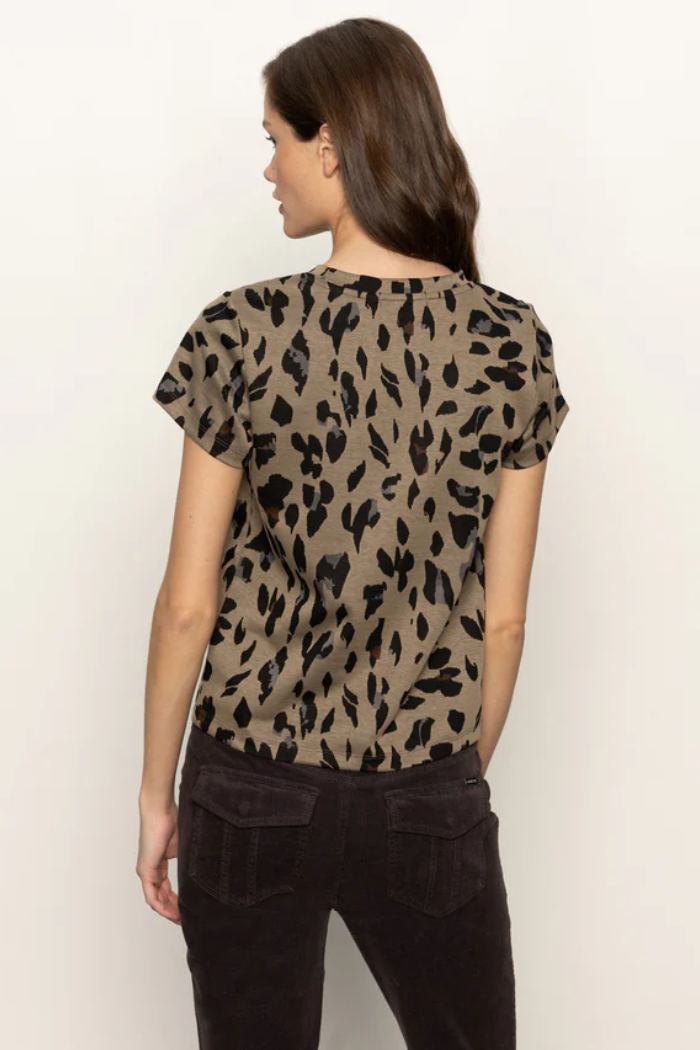 Double Knit Perfect Tee Winter Leopard