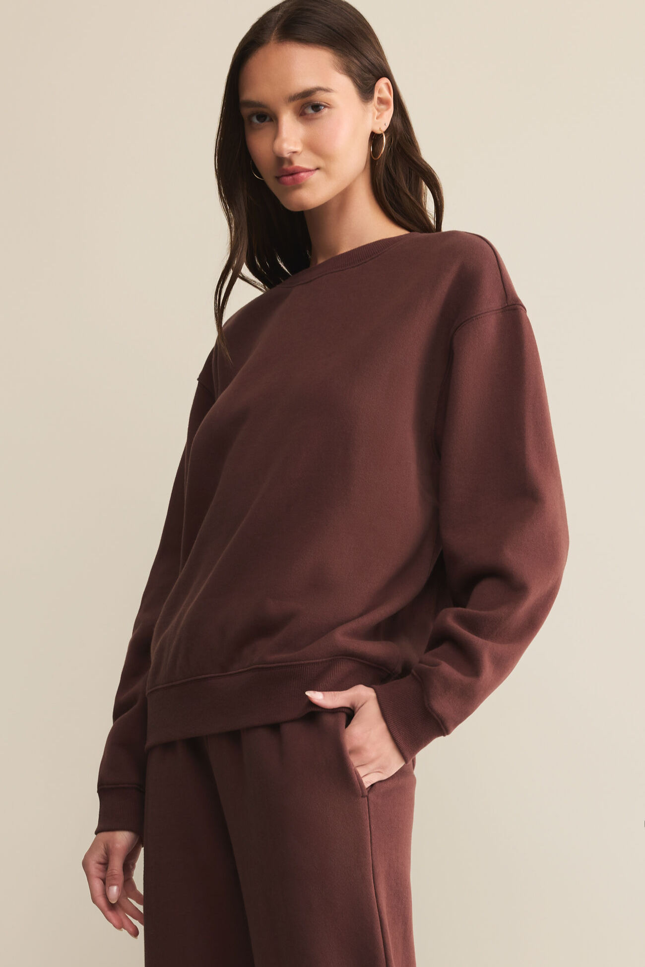 Boyfriend Cotton Sweatshirt