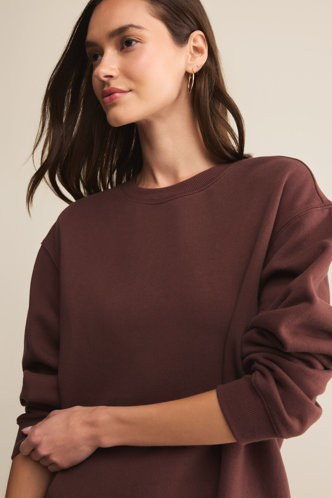 Boyfriend Cotton Sweatshirt