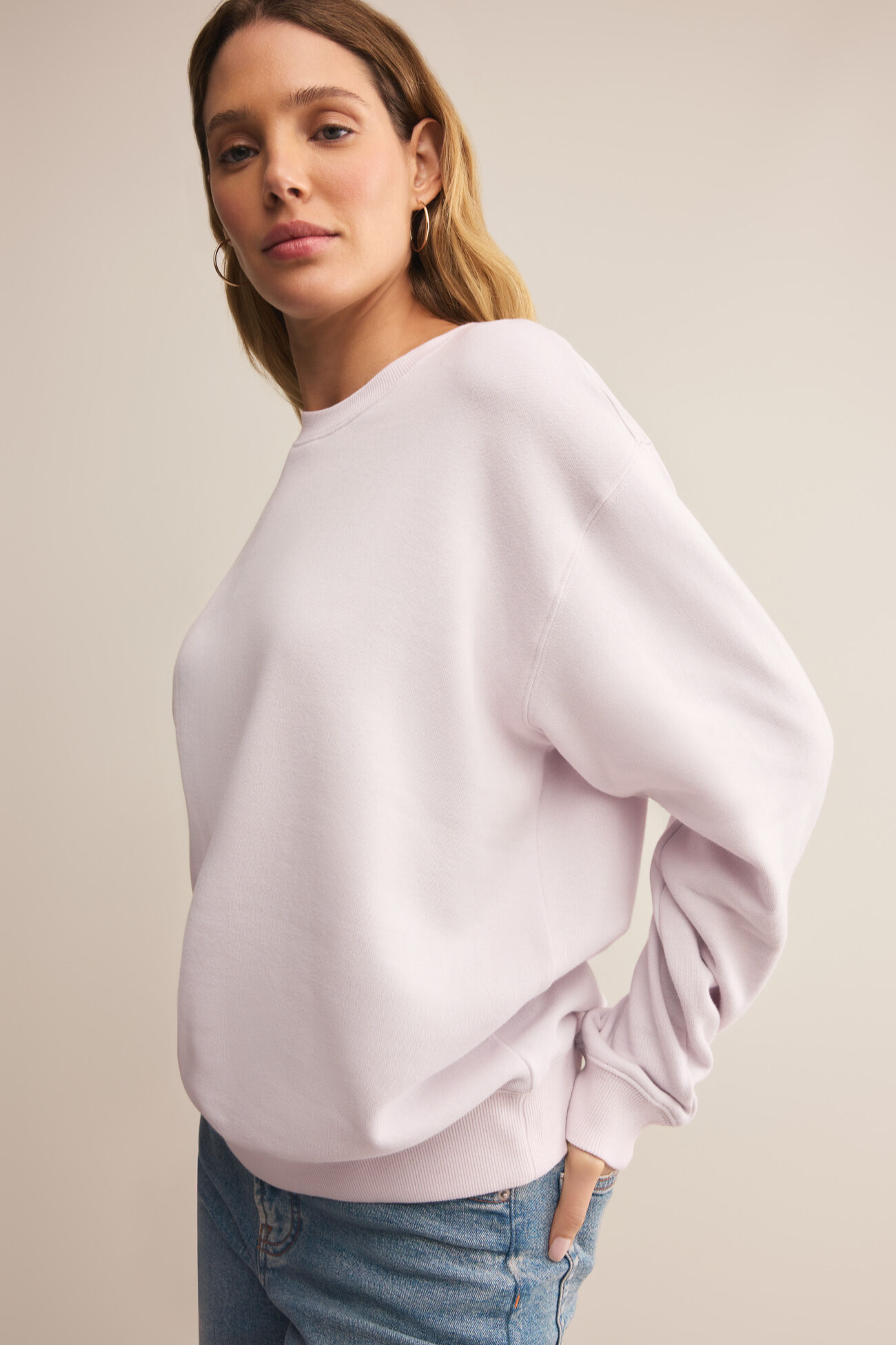 Boyfriend Cotton Sweatshirt