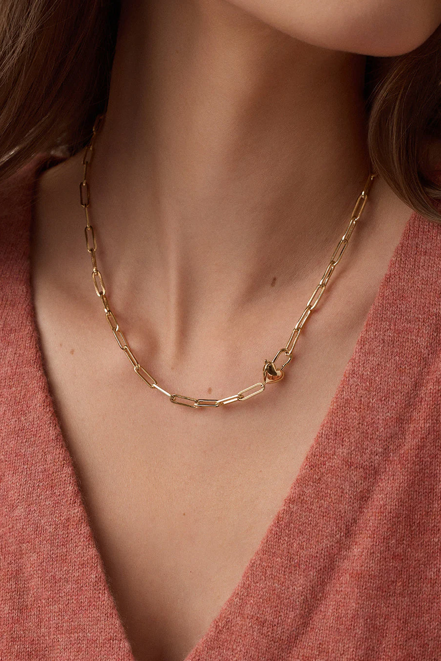 Heart Padlock Necklace