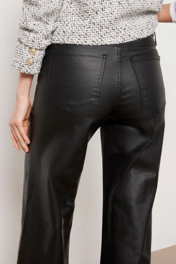 High Rise Meg Fab Ab Wide Leg