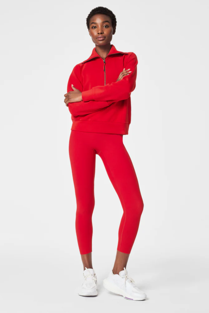 Air Essentials Half Zip-Spanx Red