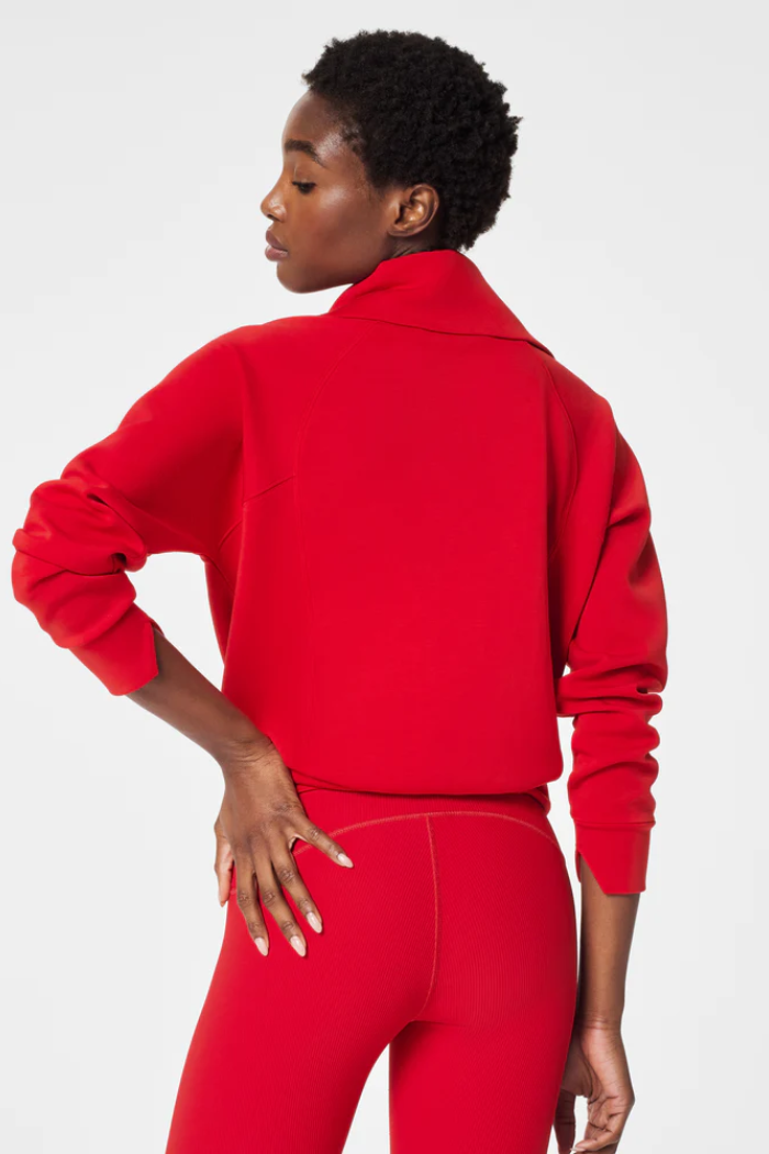 Air Essentials Half Zip-Spanx Red