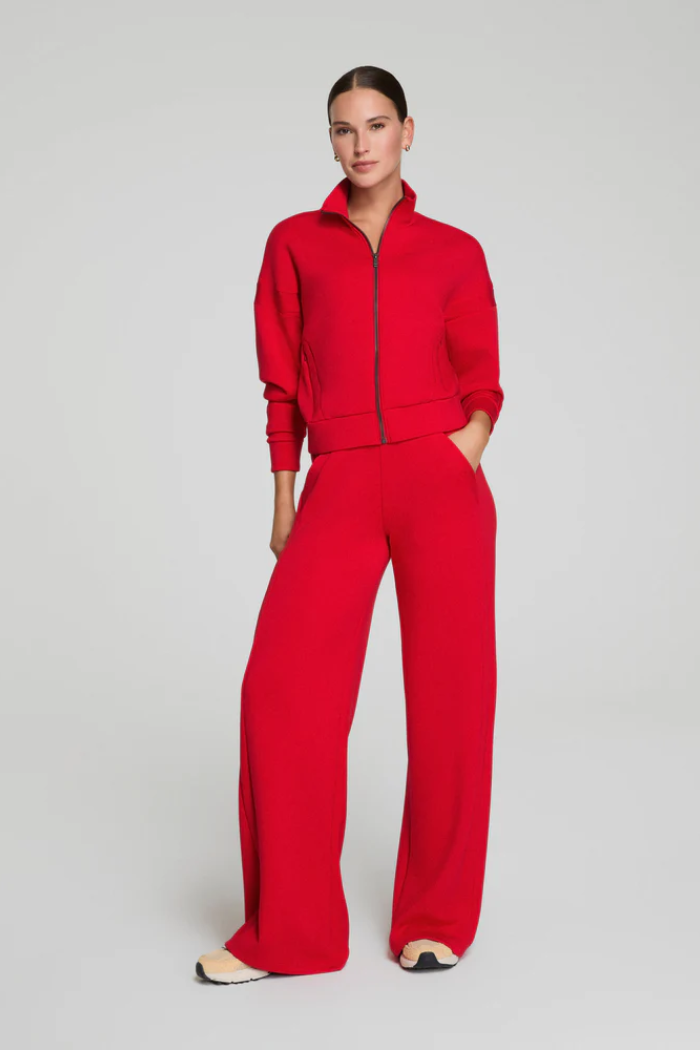 AirEssentials Wide Leg Track Pants-Spanx Red
