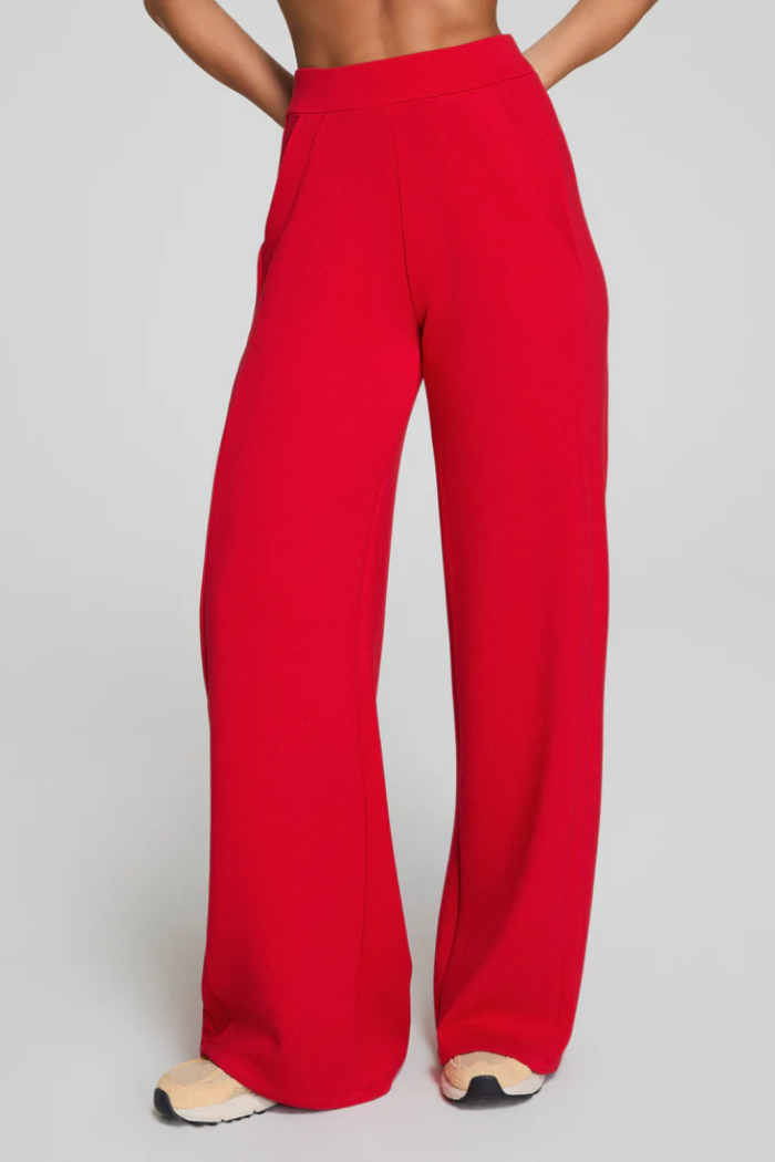 AirEssentials Wide Leg Track Pants-Spanx Red