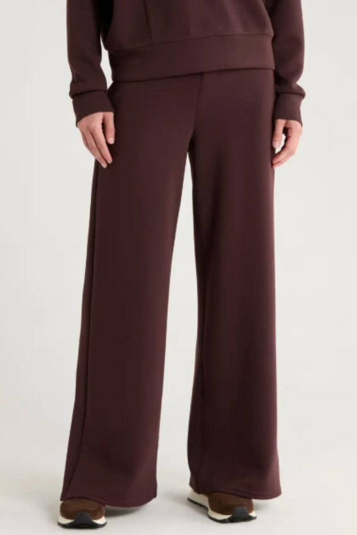 AirEssentials Wide Leg Track Pants-Truffle Brown