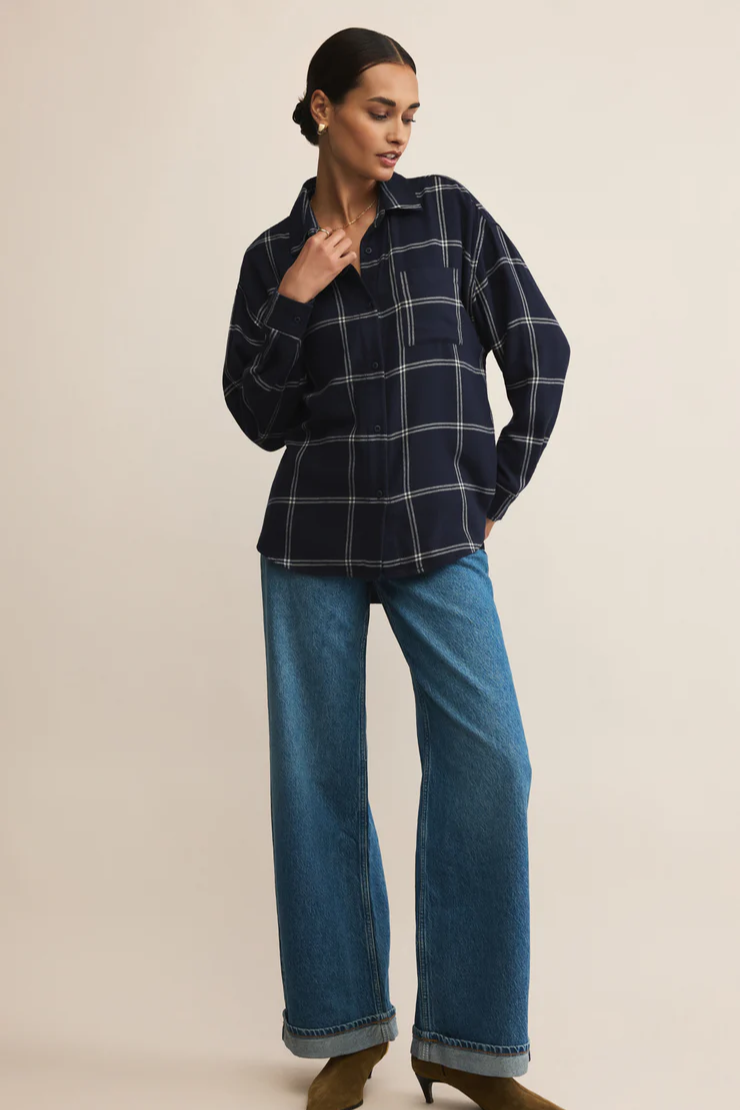 River Plaid Button Up