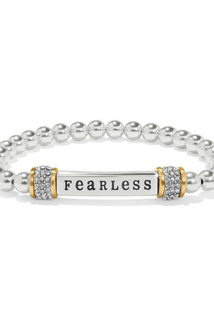 Meridian Fearless Two Tone Stretch Bracelet