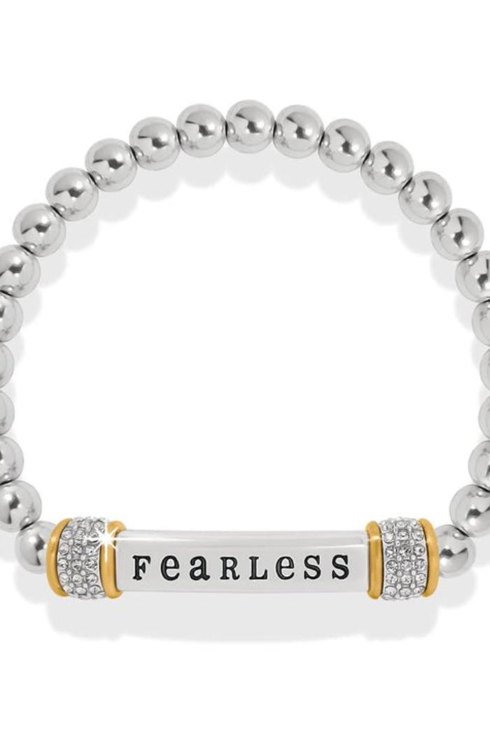 Meridian Fearless Two Tone Stretch Bracelet