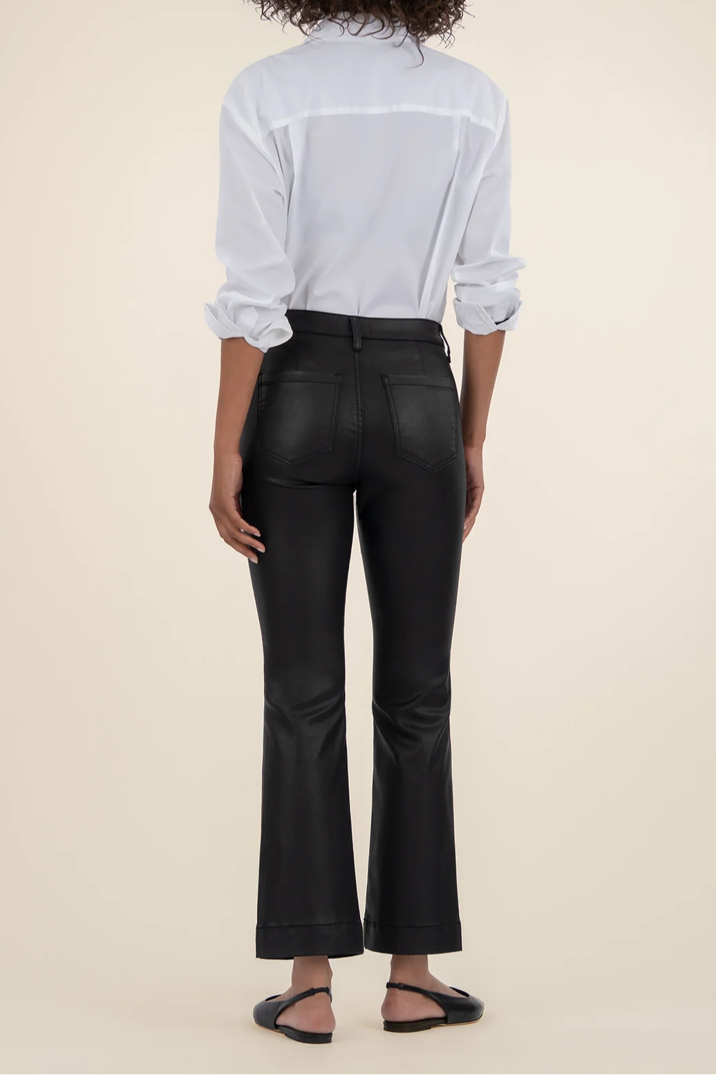 Kelsey Coated High Rise Ankle Flare