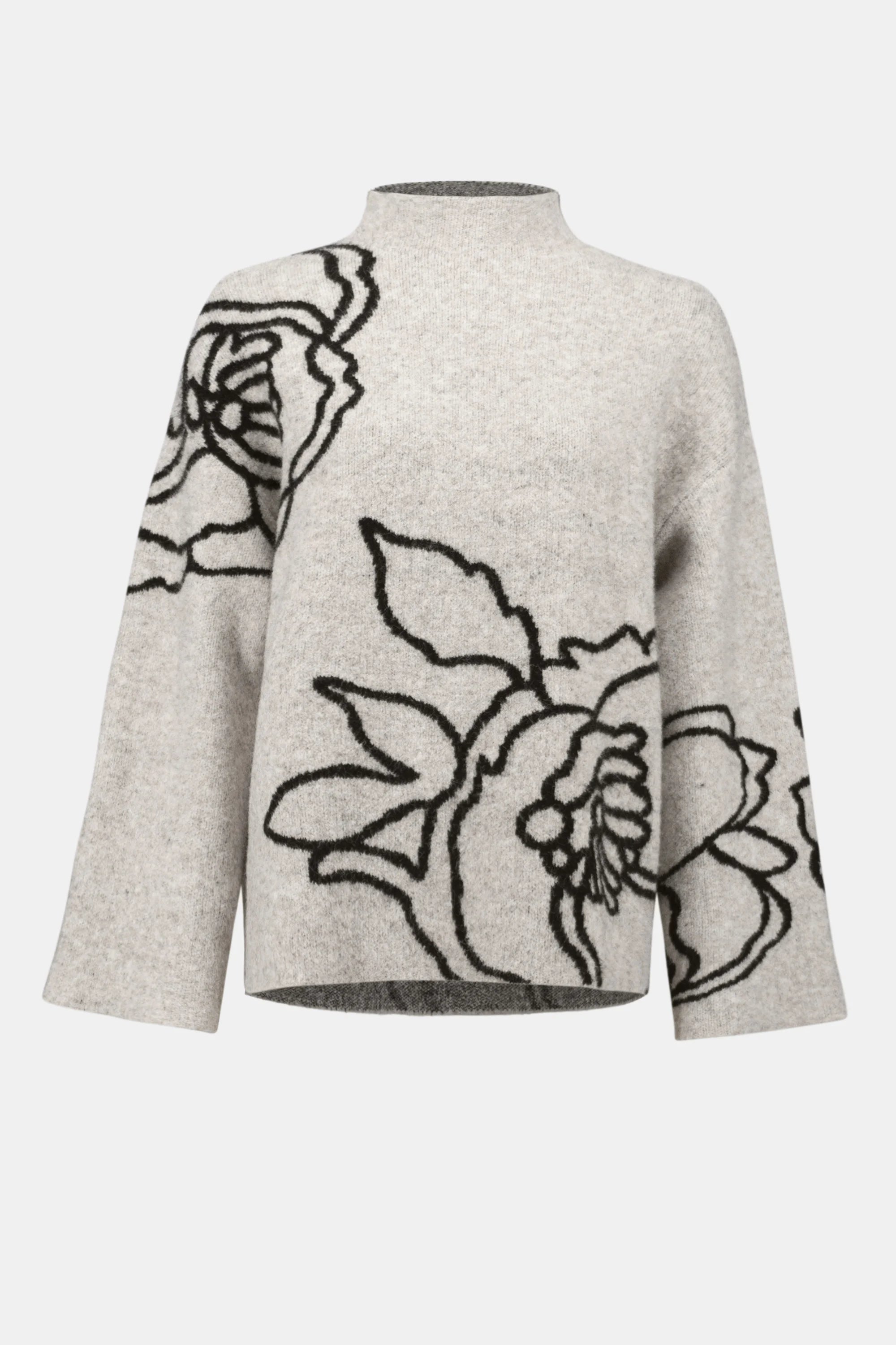 Floral Embroidered Pullover