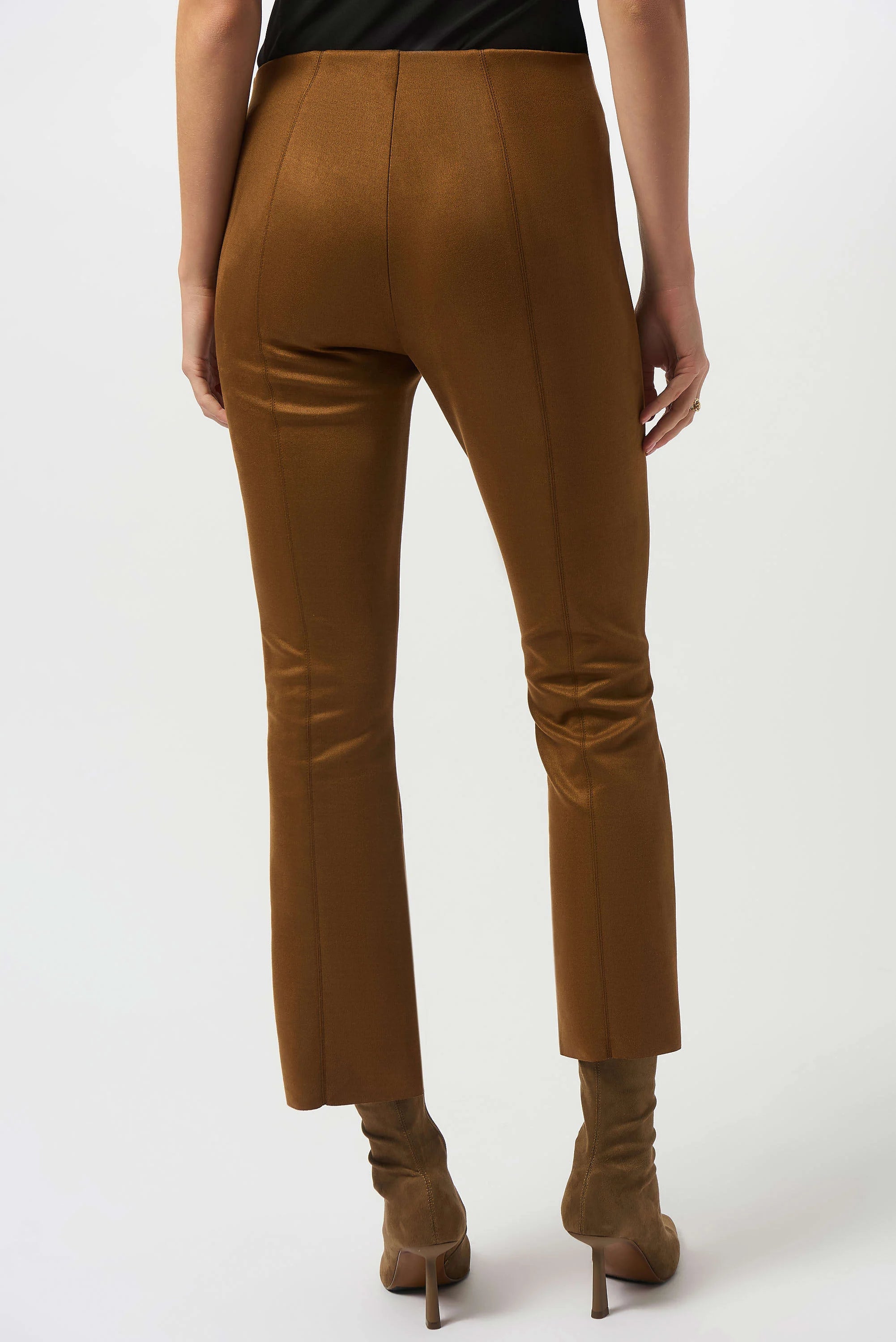 Scuba Suede Flared Pants