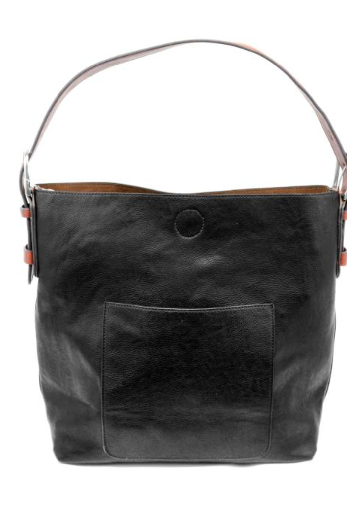 Black Hobo Black Handle Handbag