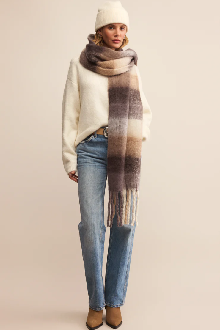 Plaid I Met You Scarf