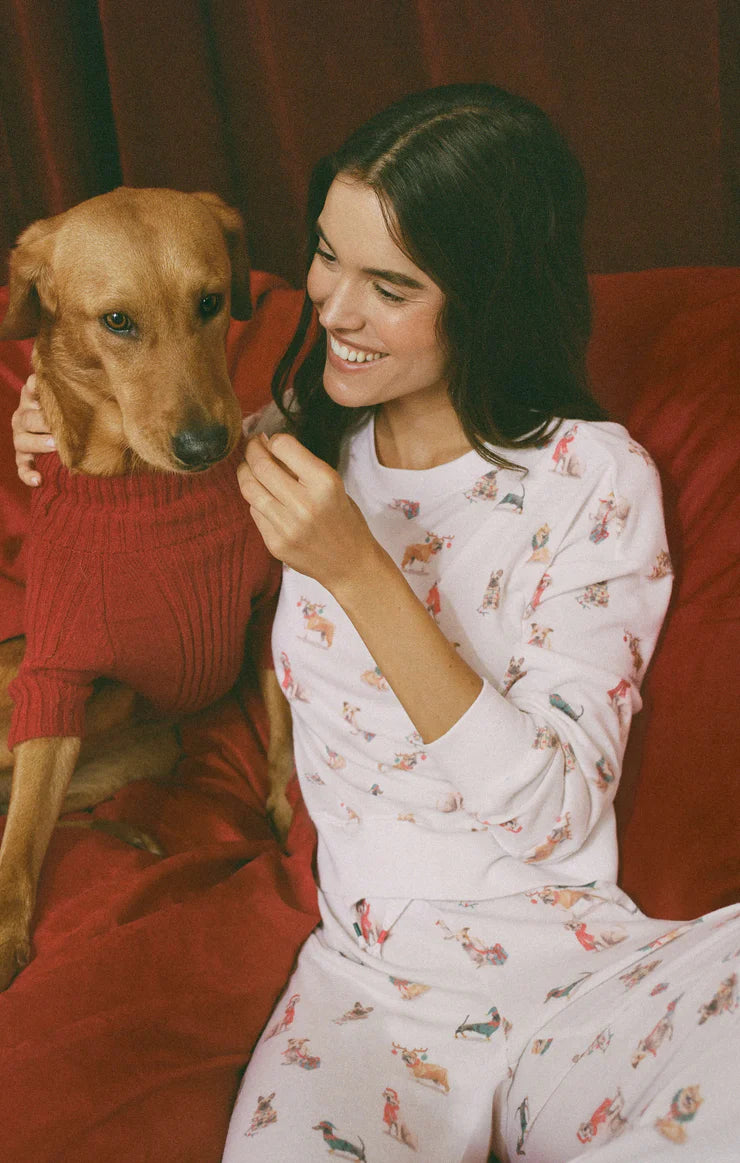 Cozy Up Pup Long Sleeve Top