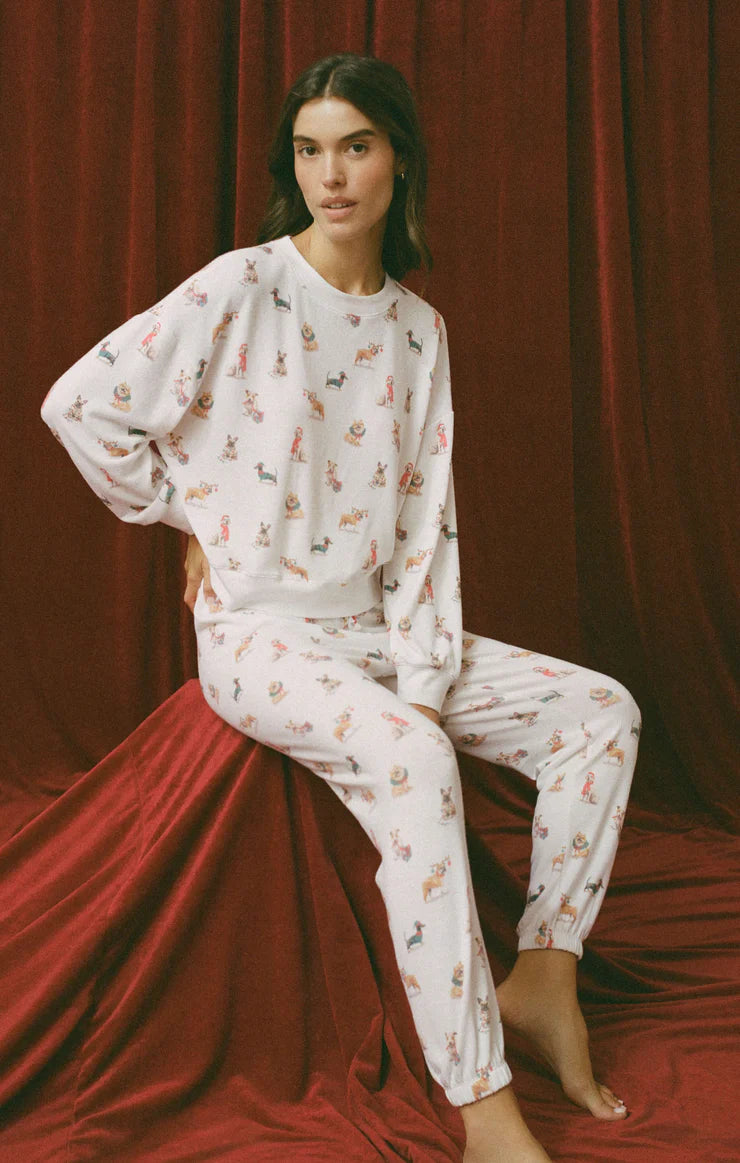 Cozy Up Pup Long Sleeve Top