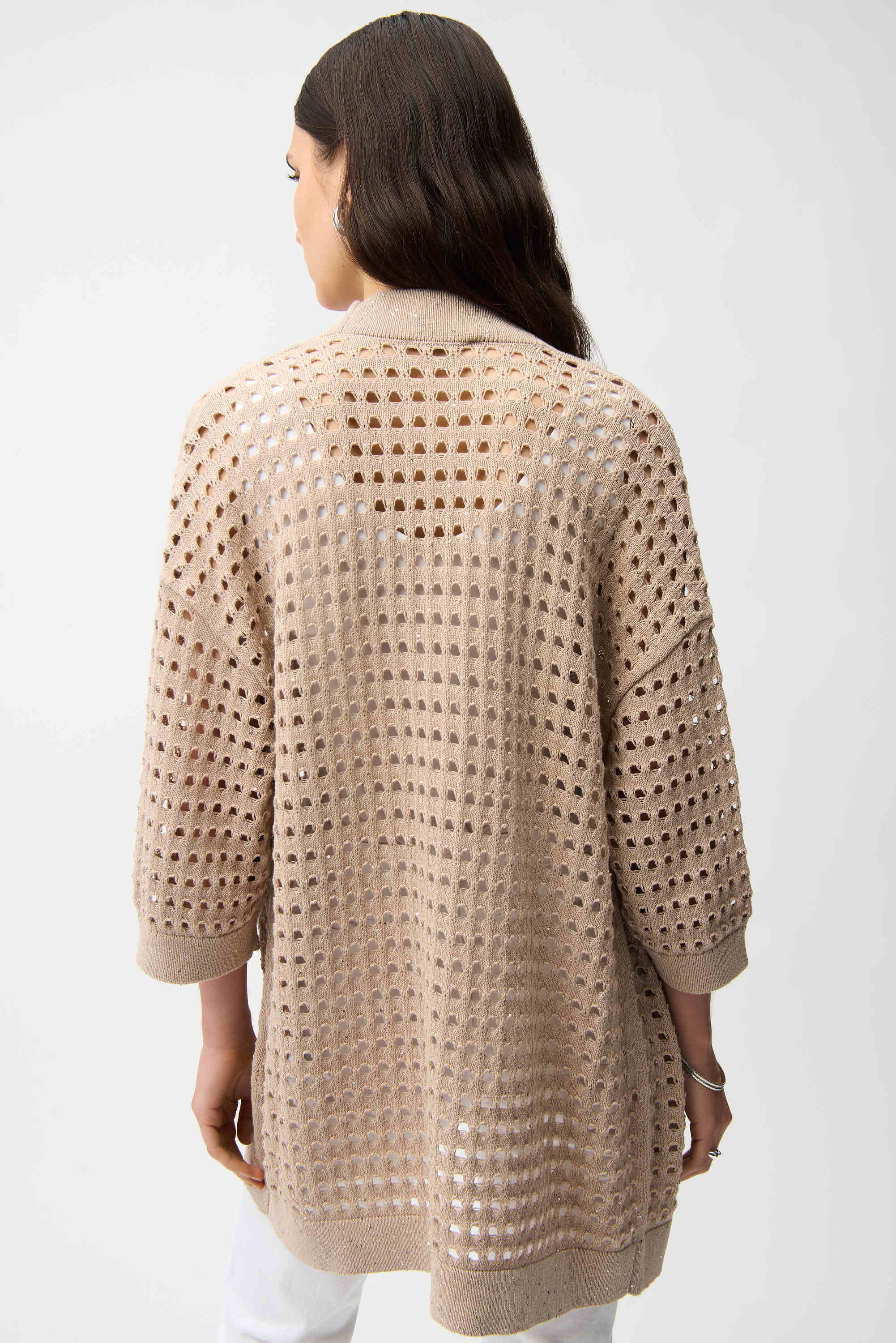 Open Stitch Boxy Cardigan