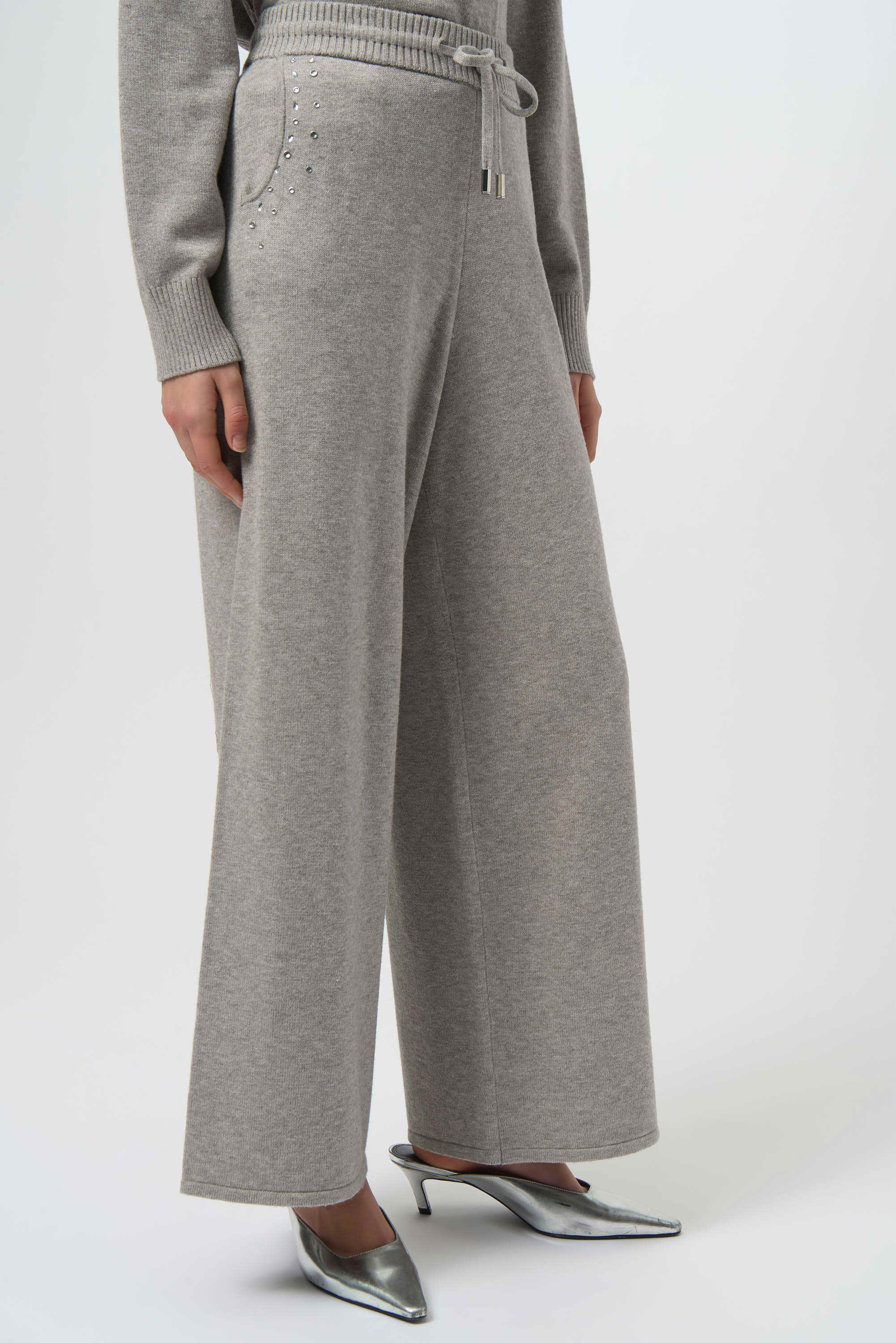 Sweater Knit Wide Leg Pant