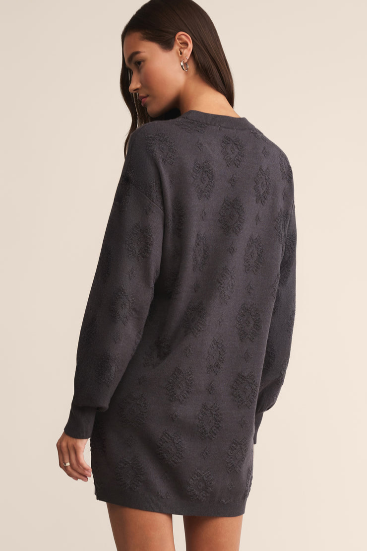 Amina Jacquard Sweater Dress