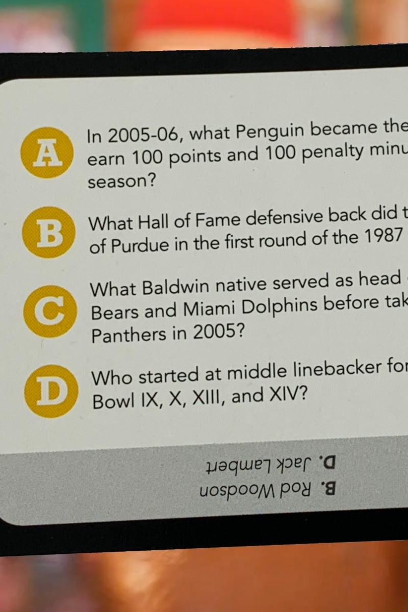 Pittsburgh Sports Trivia Game