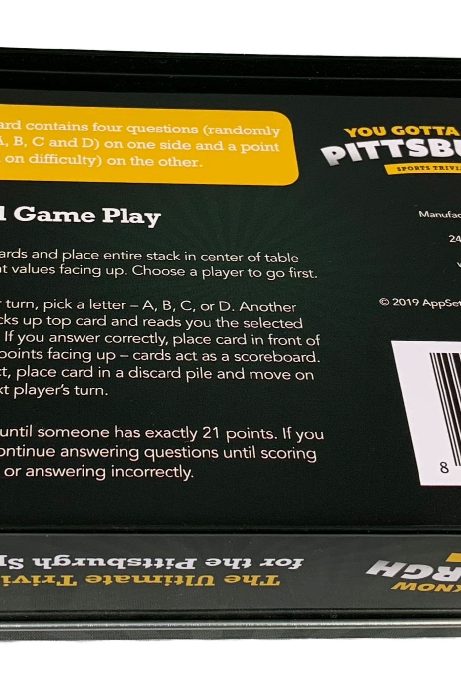 Pittsburgh Sports Trivia Game