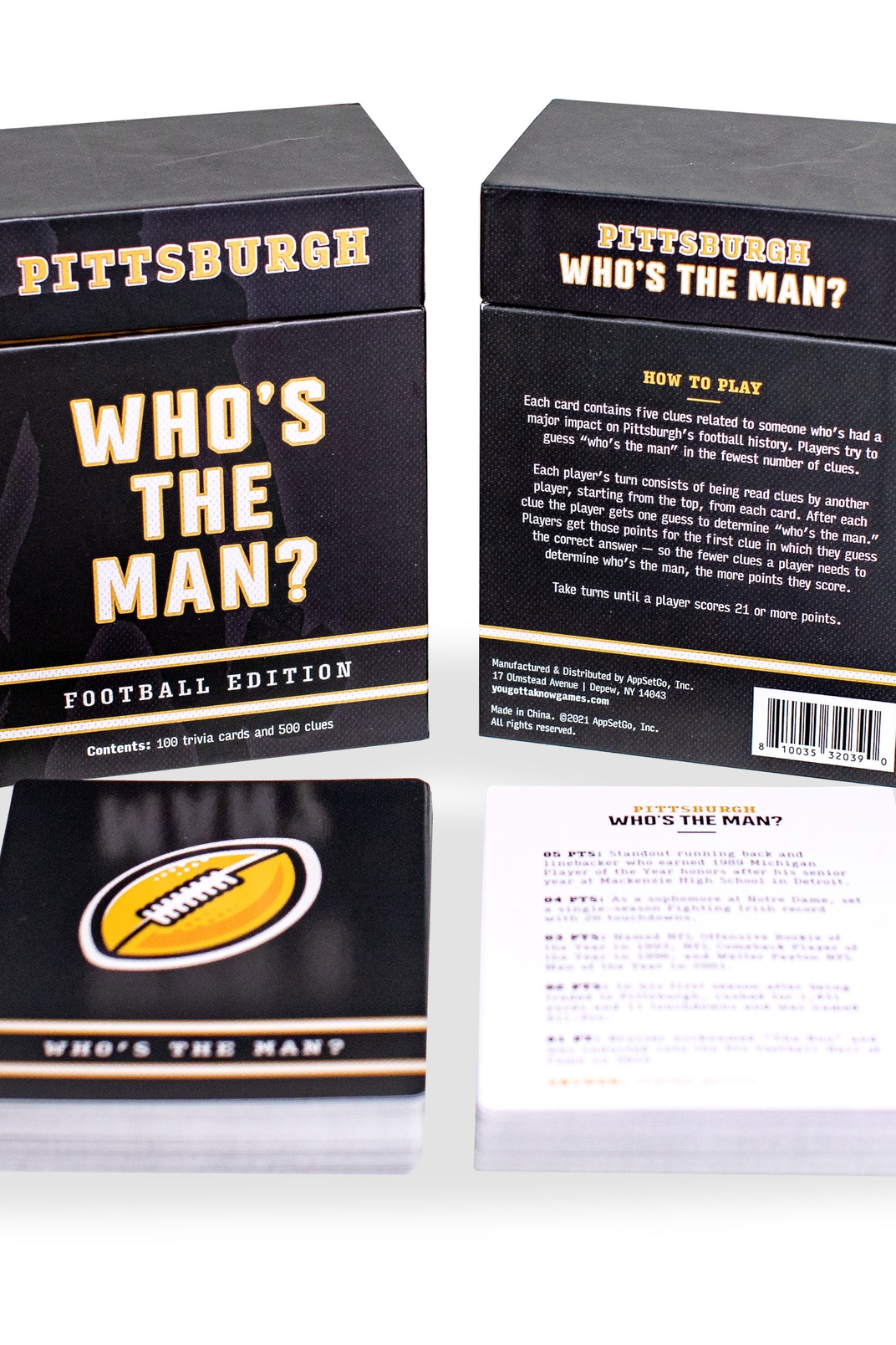 Pittsburgh Who's the Man? Card Game