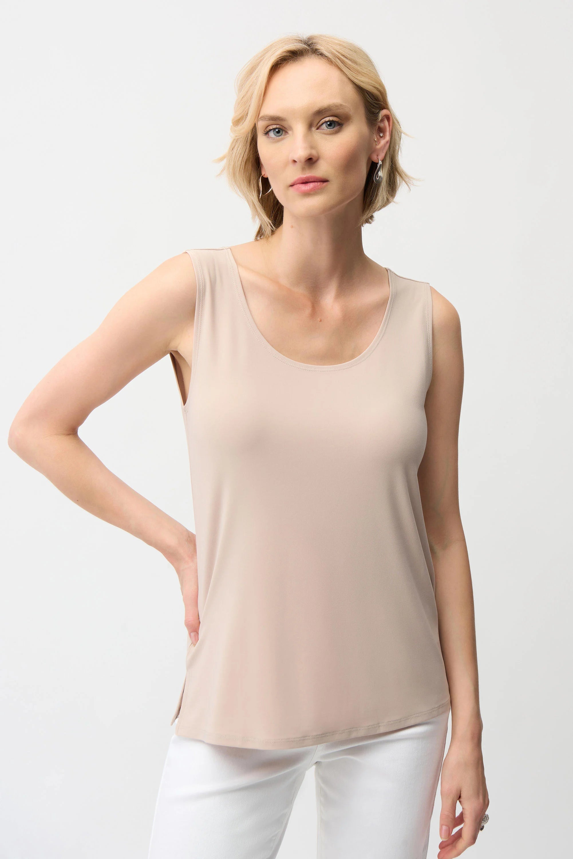 Silky Knit Scoop Neck