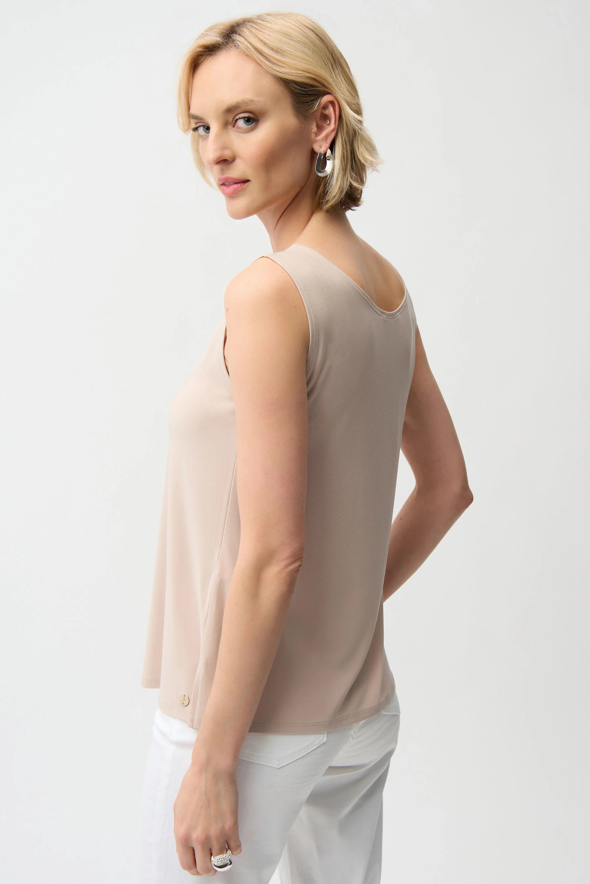 Silky Knit Scoop Neck