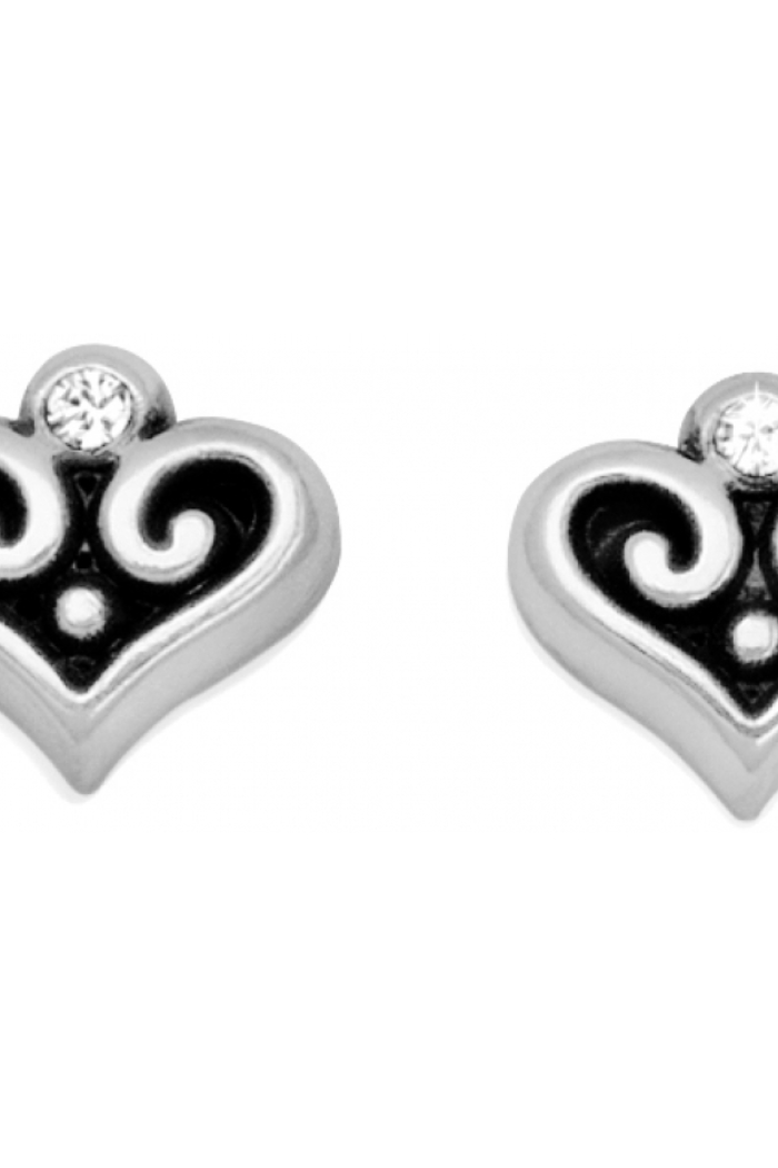 Alcazar Heart Mini Post Earrings