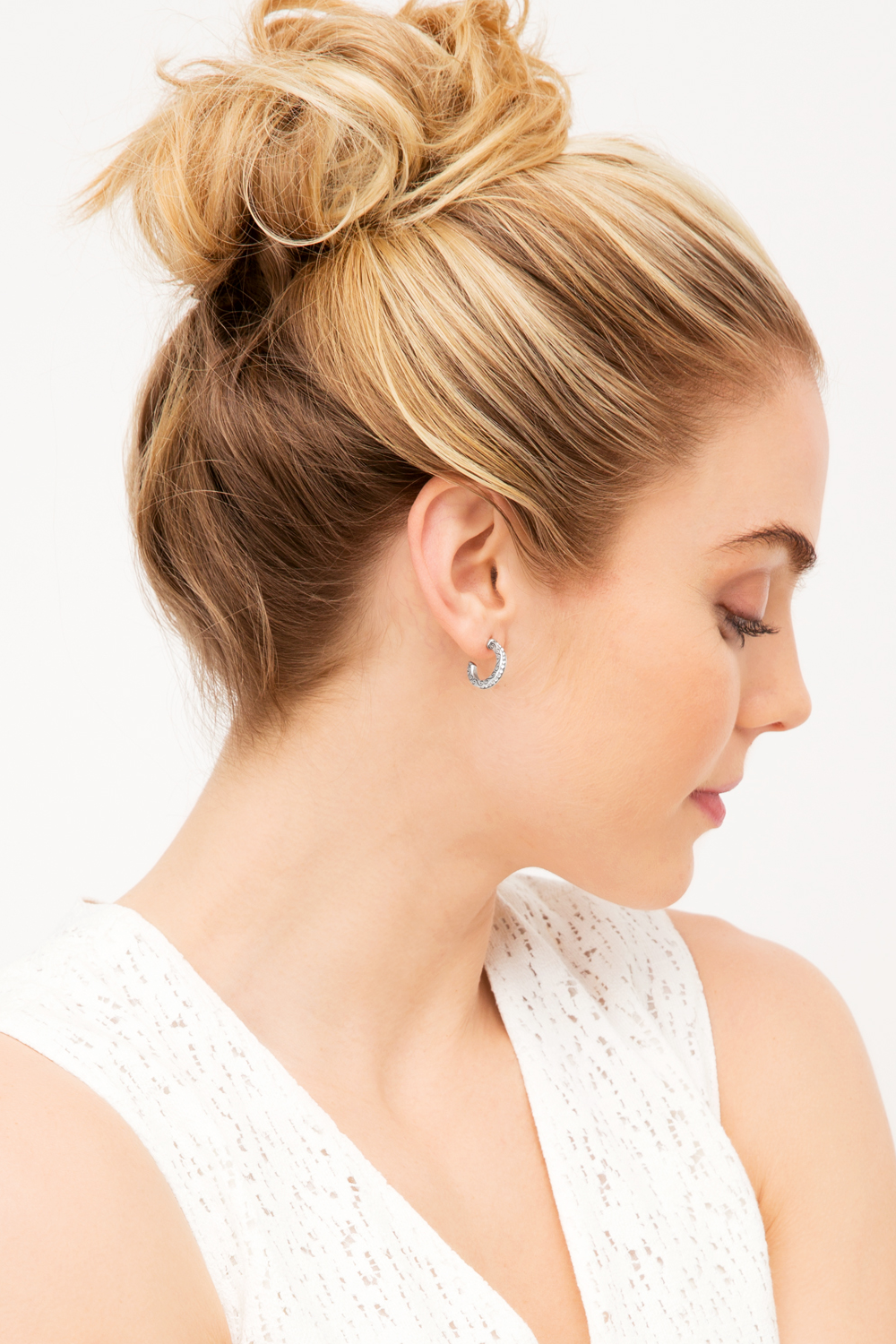 Secret Of Love Mini Hoop Earrings