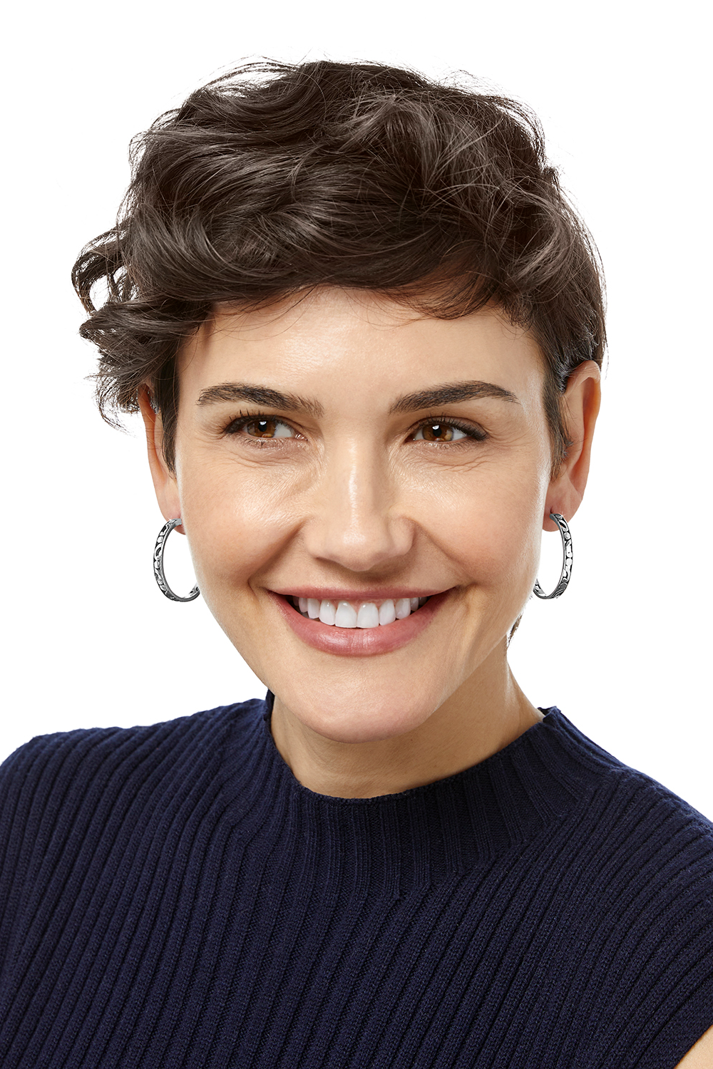 Contempo Medium Hoop Earrings