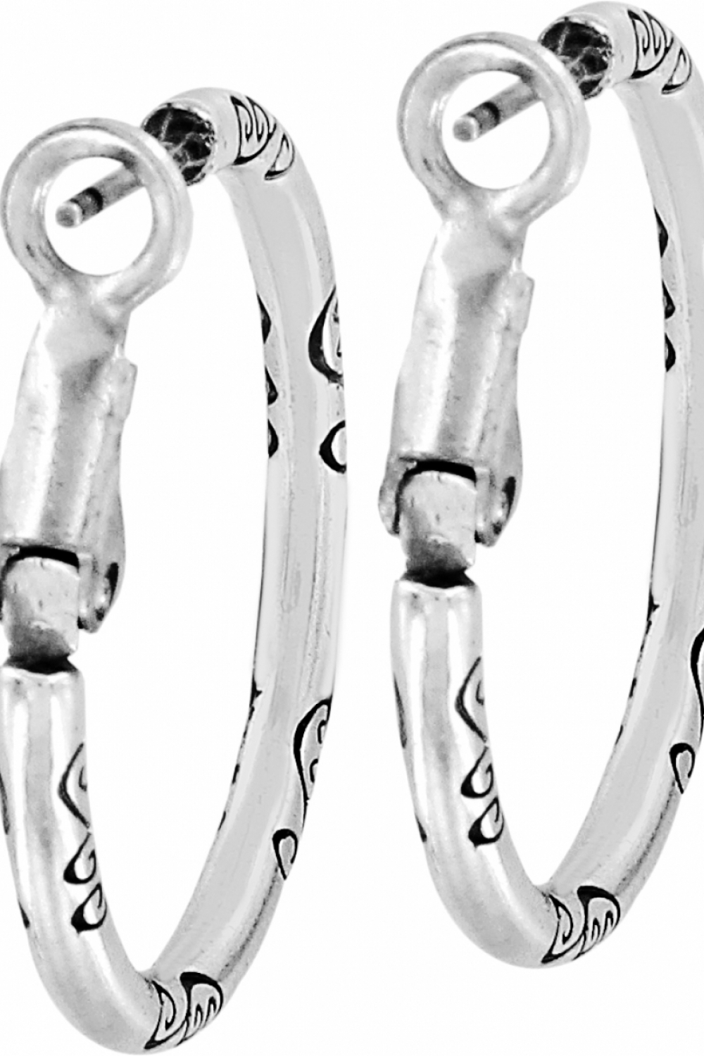 Small Charm Hoop Earrings