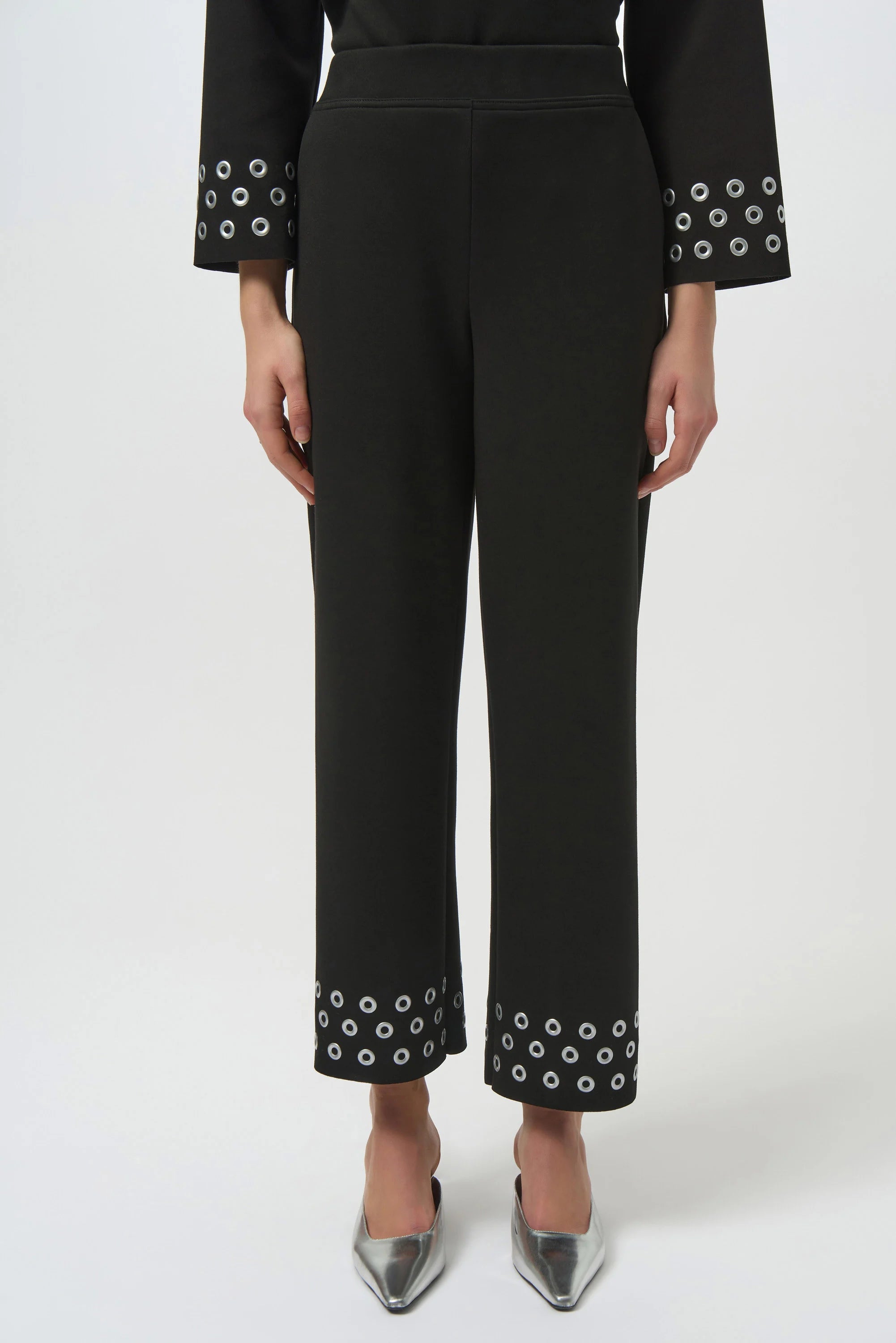 Scuba Jersey Straight Leg Pull-On Pants