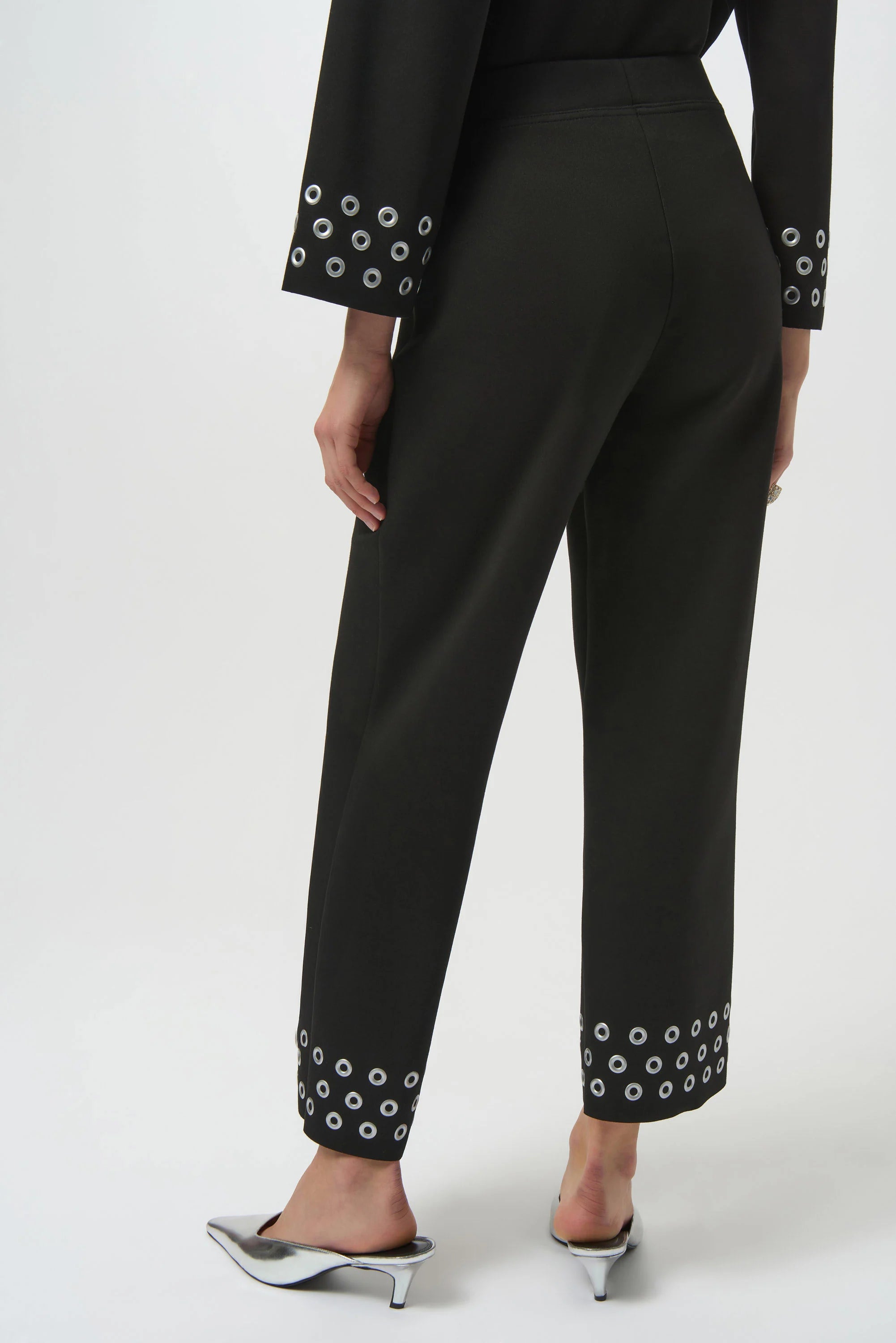 Scuba Jersey Straight Leg Pull-On Pants