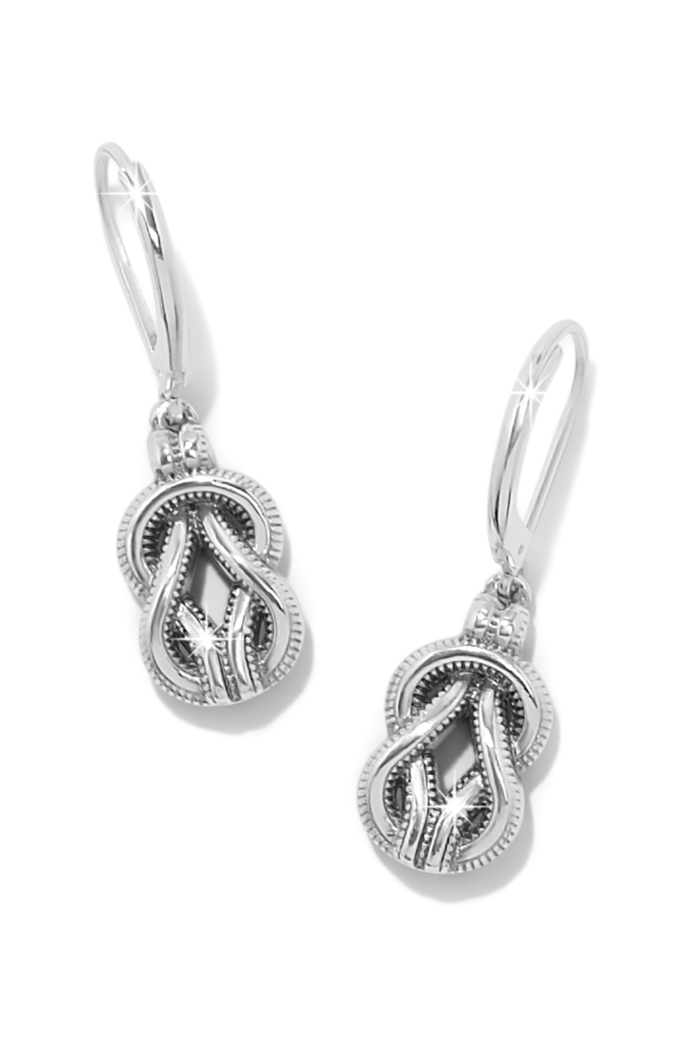 Interlok Harmony Two Tone Leverback Earrings