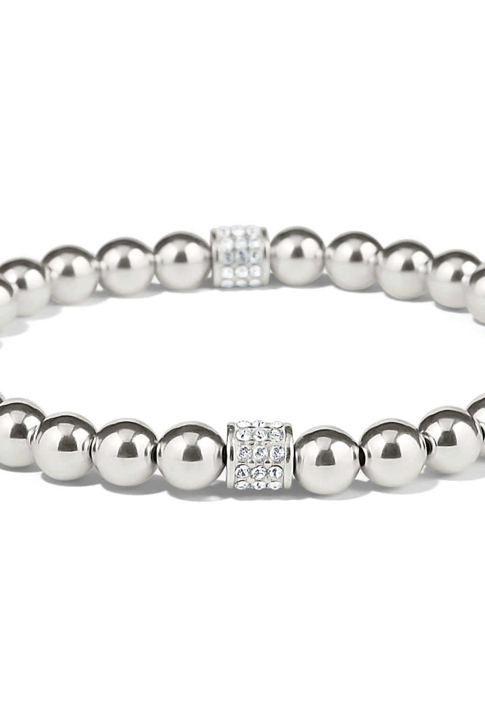 Meridian Petite Silver Stretch Bracelet