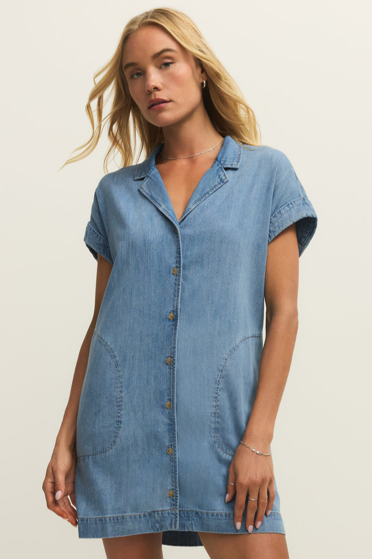 Napa Denim Mini Dress