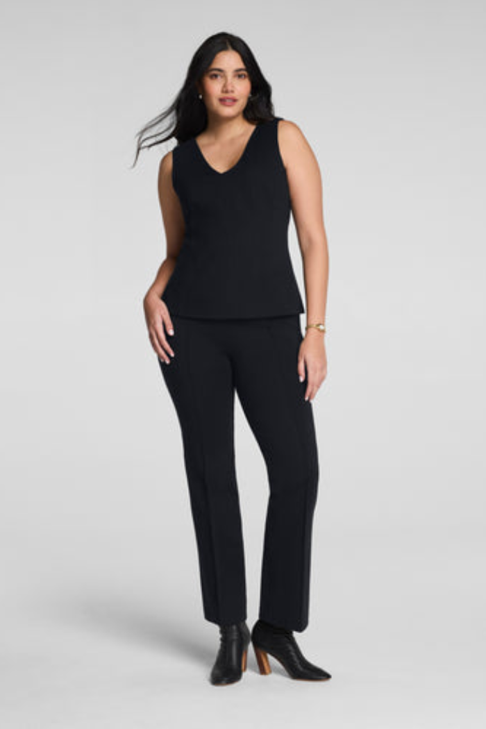 Ponte Kick Flare Pant with Pintuck