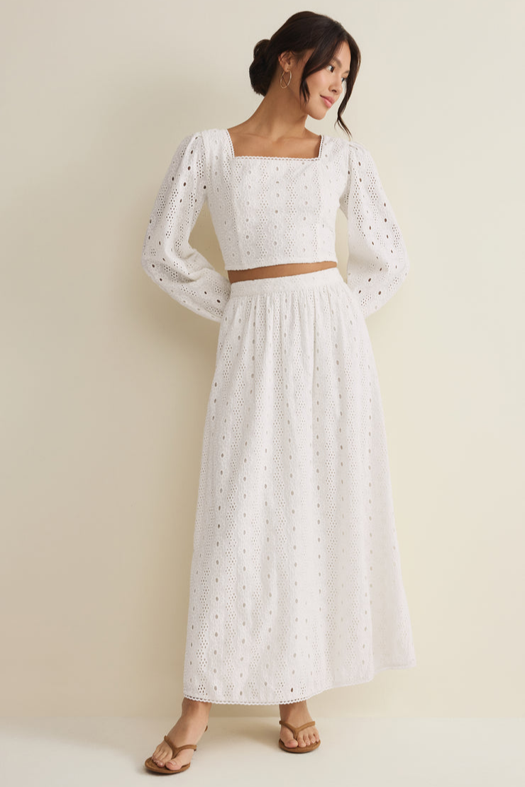 Bria Eyelet Skirt
