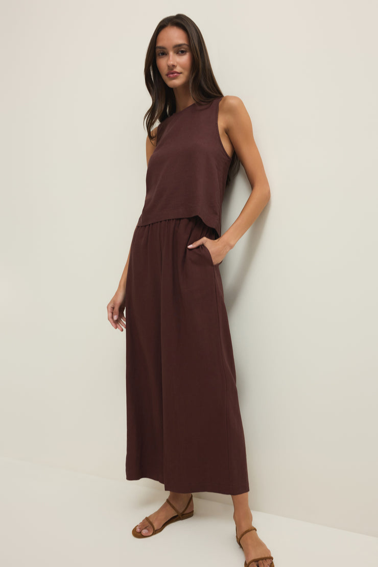 Sloane Linen Cropped Tank