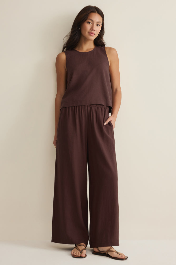 Sloane Linen Cropped Tank