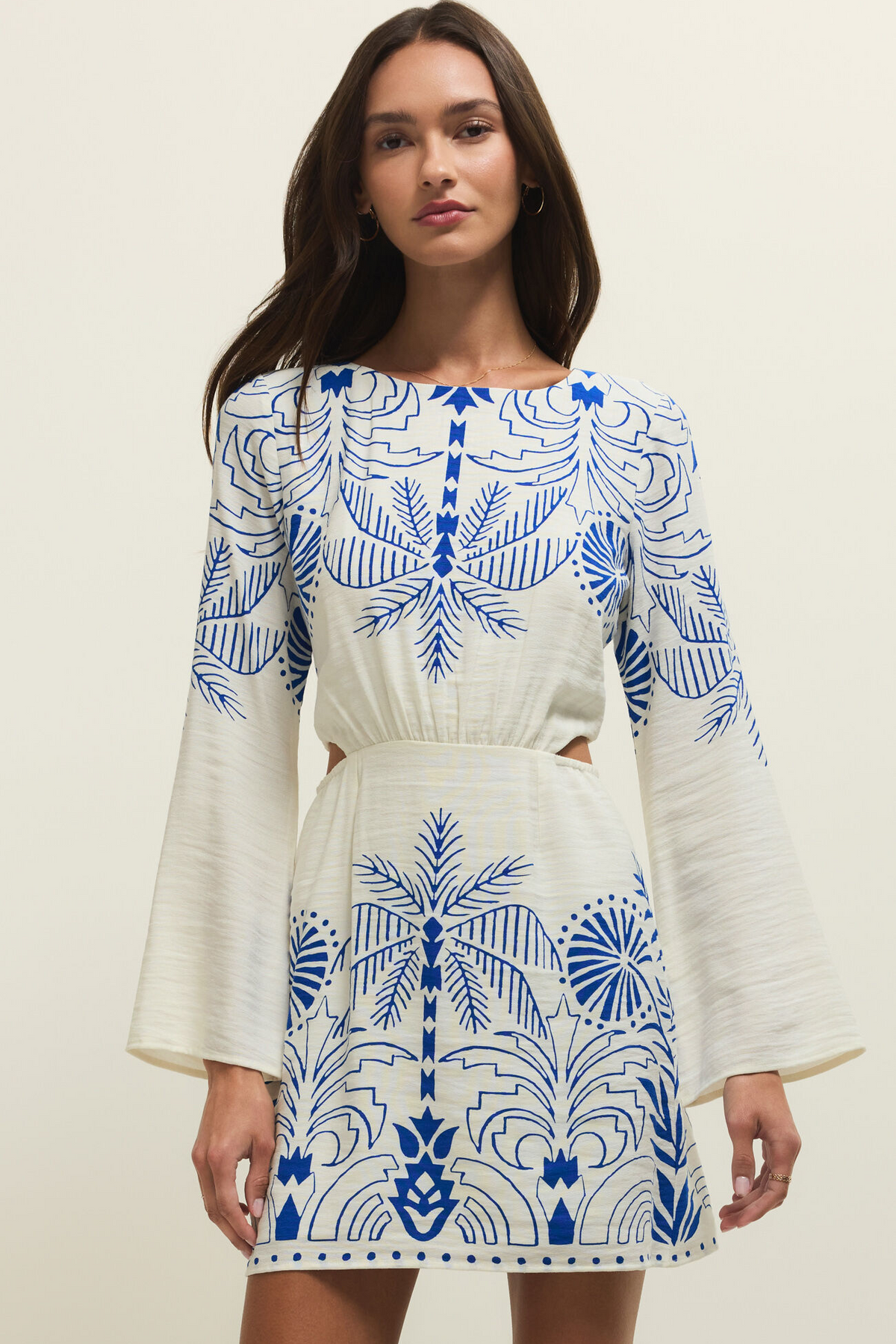 Tahina Palm Mini Dress