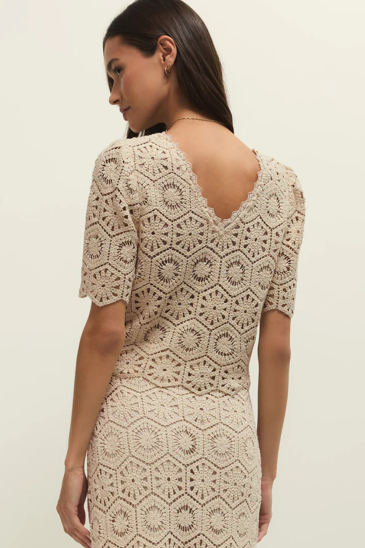 Raquel Lace Cropped Top