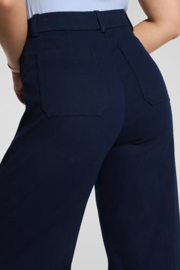 Wide Leg Pant with Patch Pockets