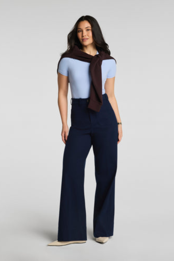 Wide Leg Pant with Patch Pockets