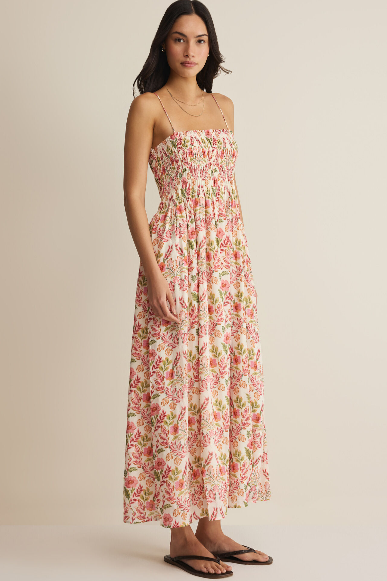 Cornelia Ami Floral Midi Dress