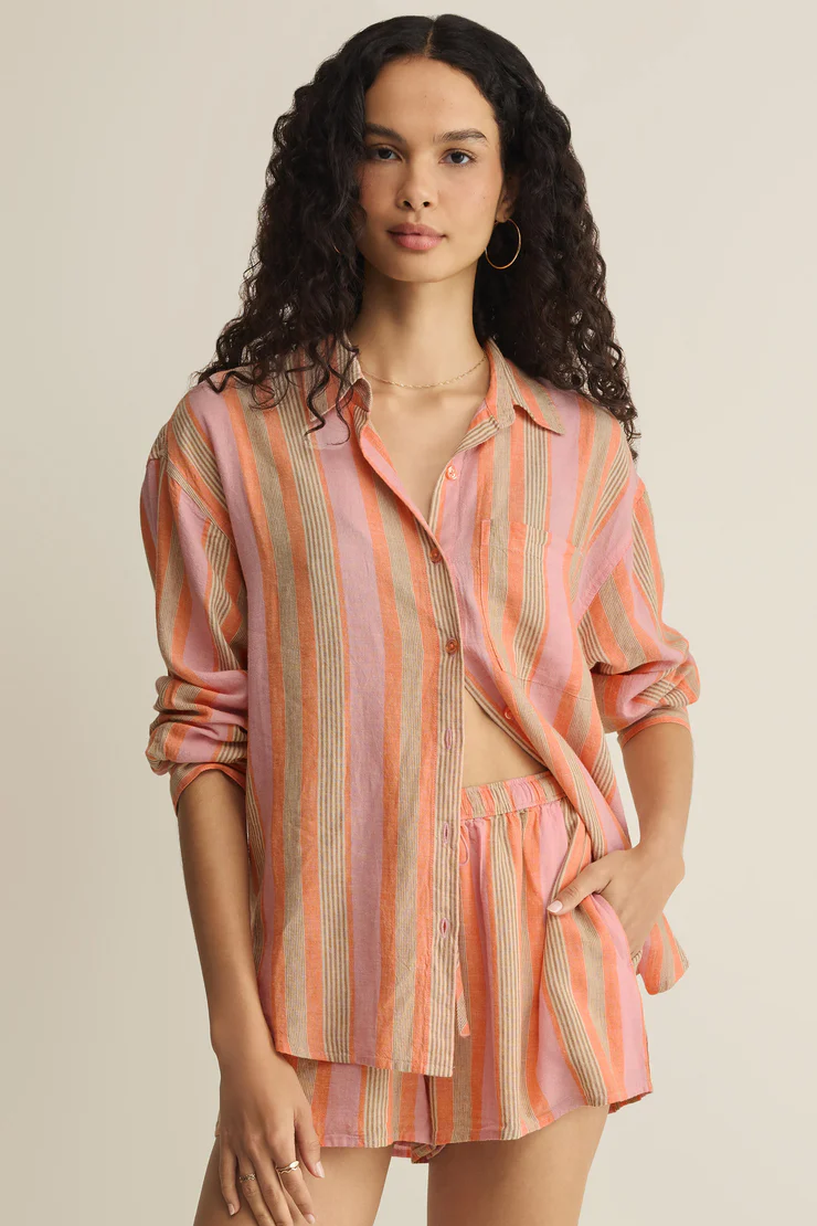 The Perfect Striped Button Up