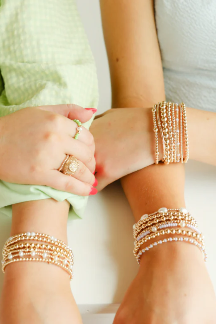 2MM Gold Beaded Bracelet